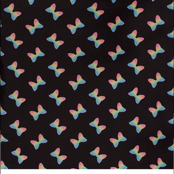 Loungefly Minnie Sequined Backpack Bow Rainbow - Picture 8 of 8